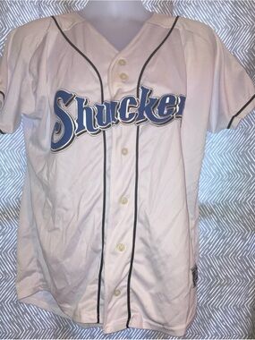 biloxi shuckerd jersey officially licensed team wear size small
